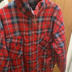 Mens thick flannel jacket